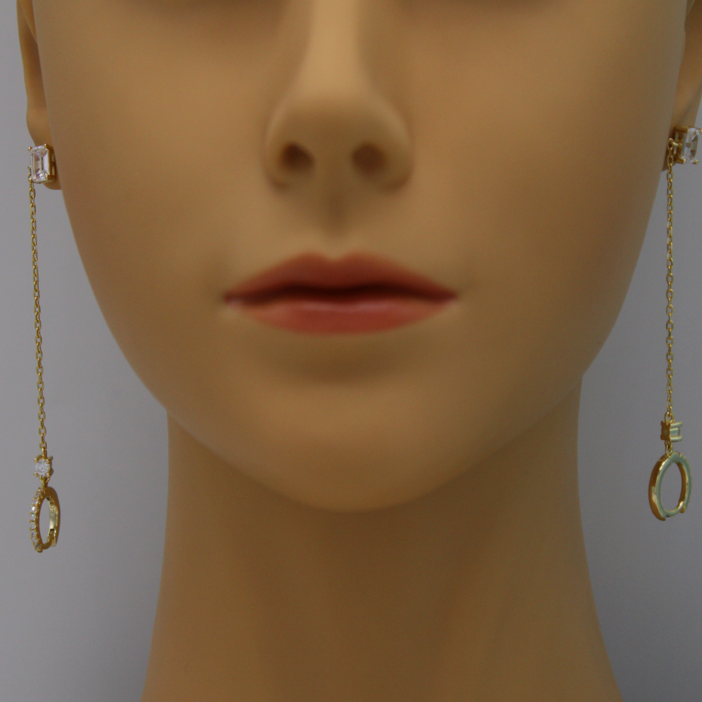 Radiant Hoop Chain Earrings