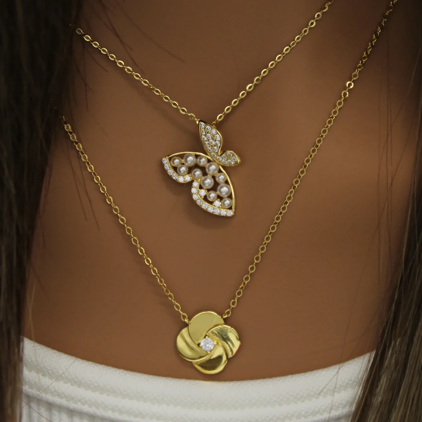 Wings of Pearl Necklace