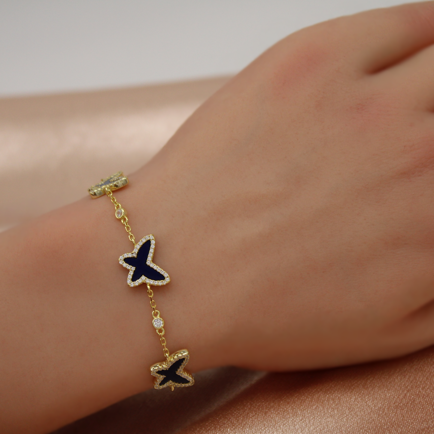 Lapis Butterfly Bracelet