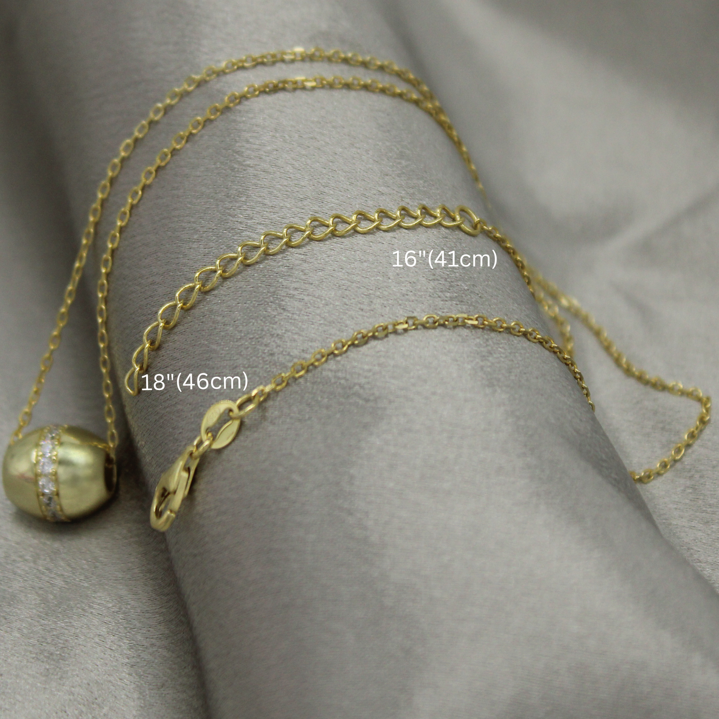 Golden Pebble Pendant