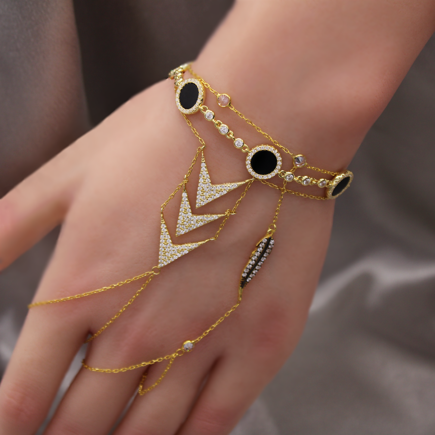 Golden Feather Bracelet