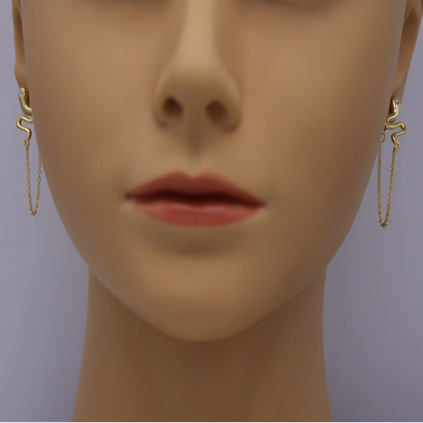 Golden Serpent Earrings