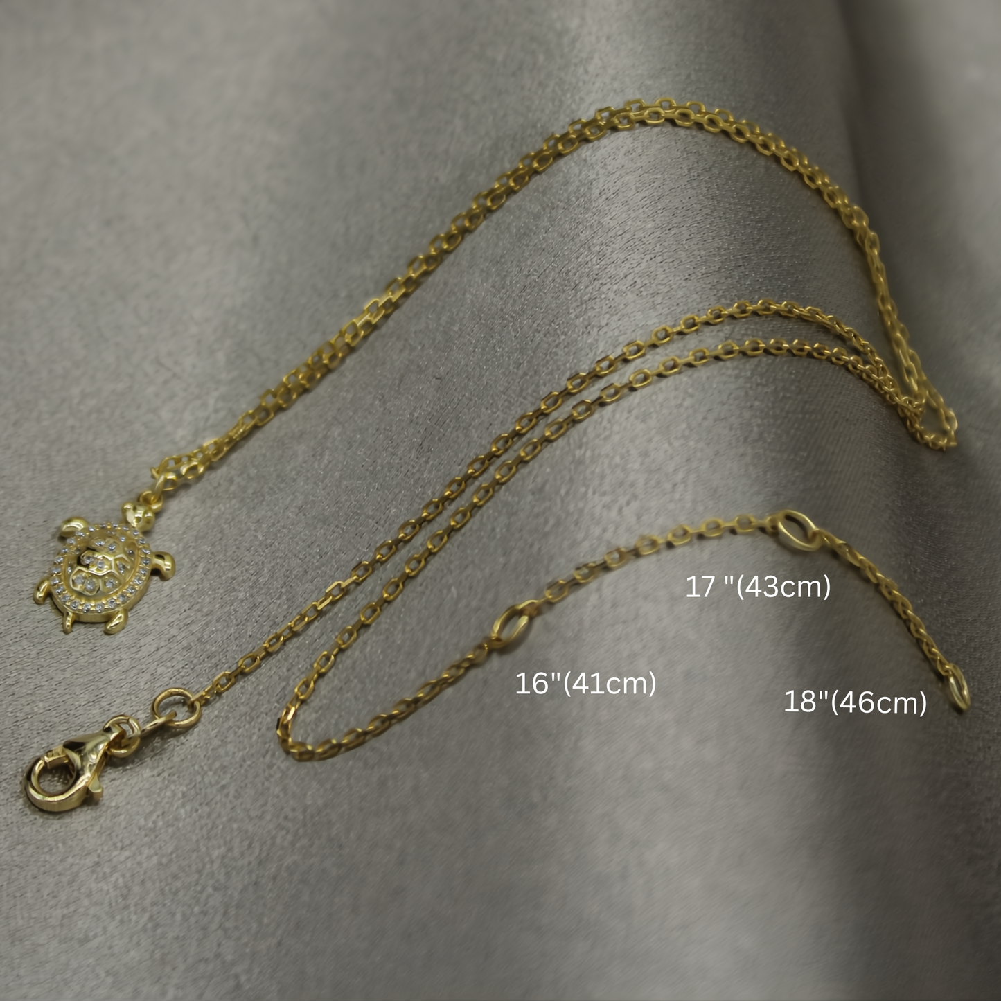 Golden Turtle Charm Necklace