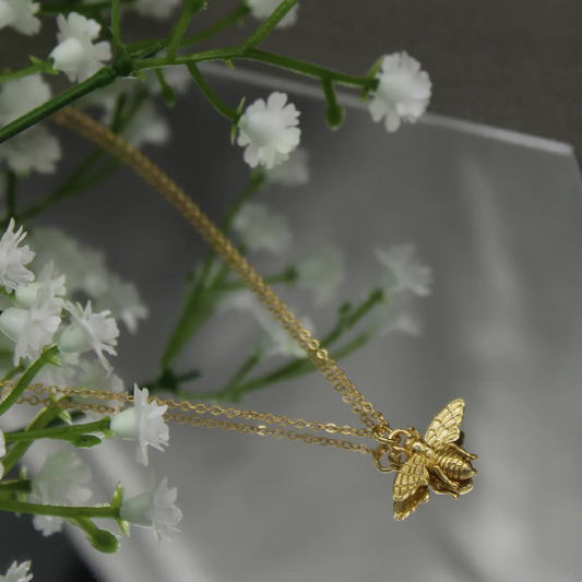 Golden Honeybee Necklace