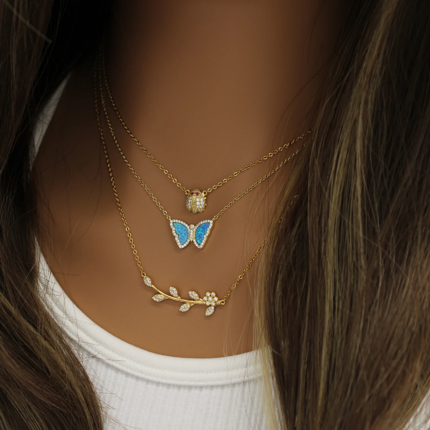 Azure Butterfly Necklace