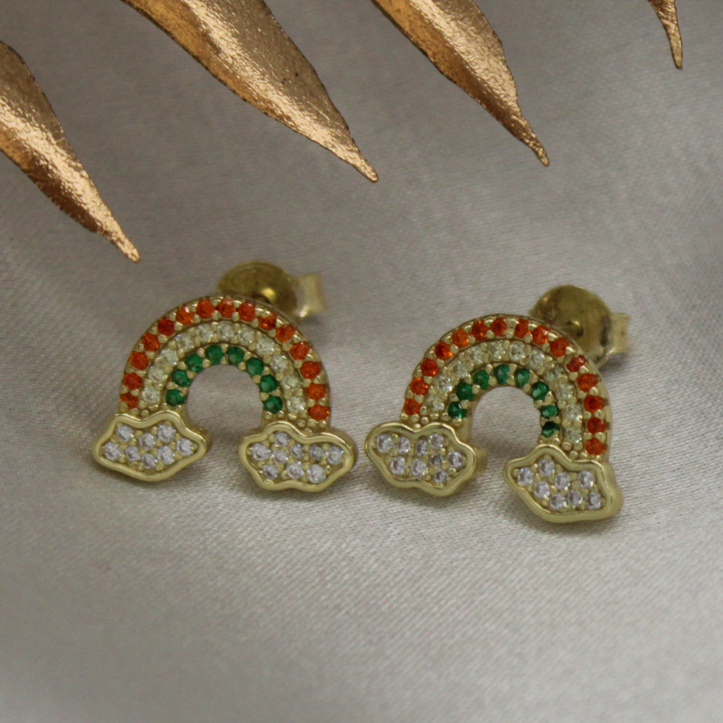 Rainbow Charm Earrings