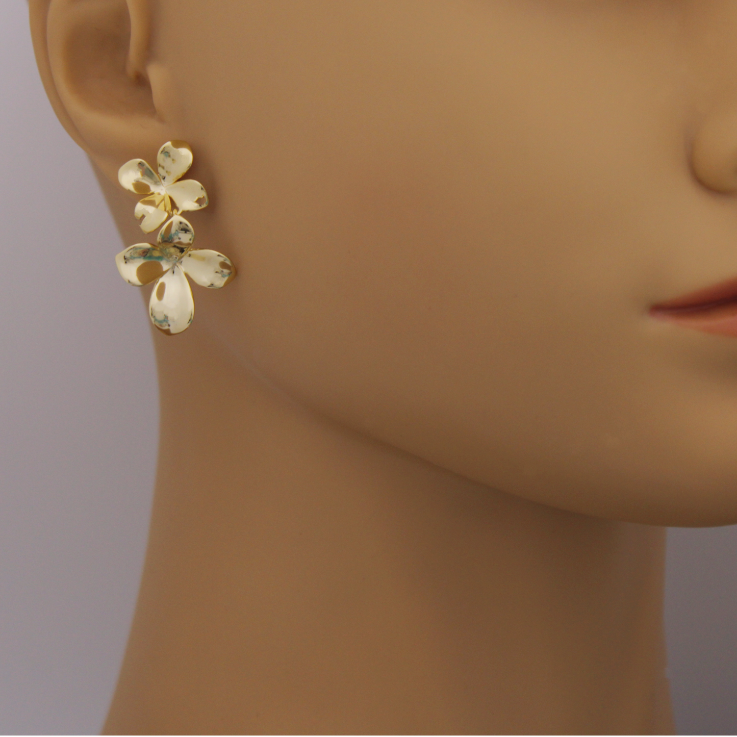 Golden Petal Earrings