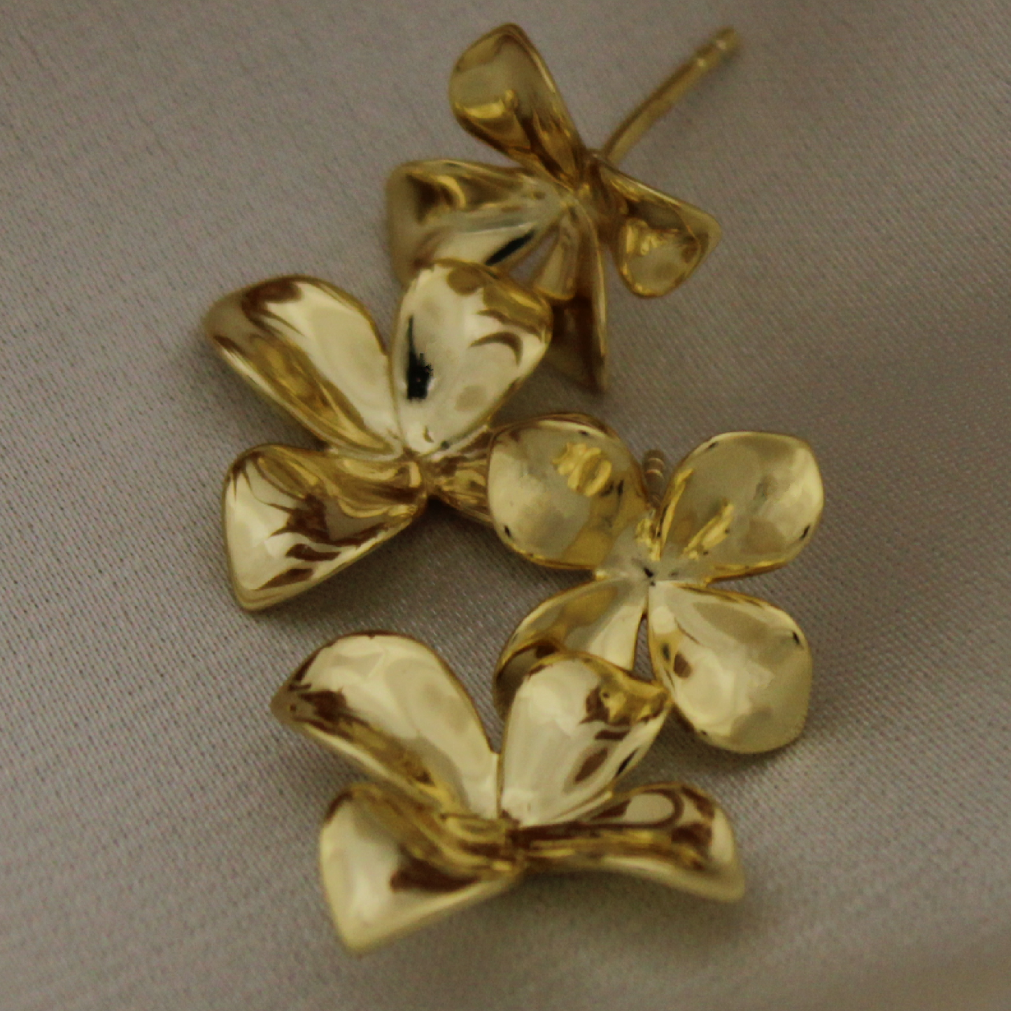 Golden Petal Earrings