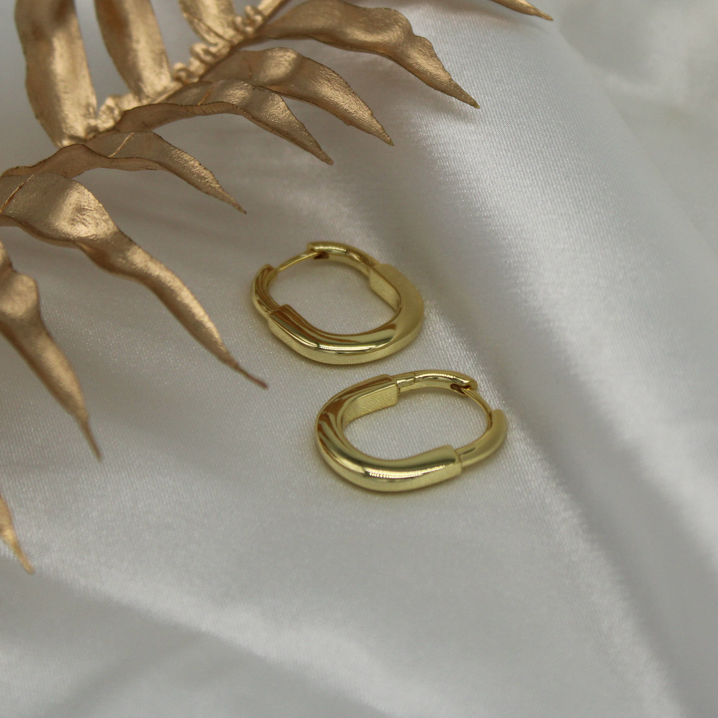 Modern Gold Hoops