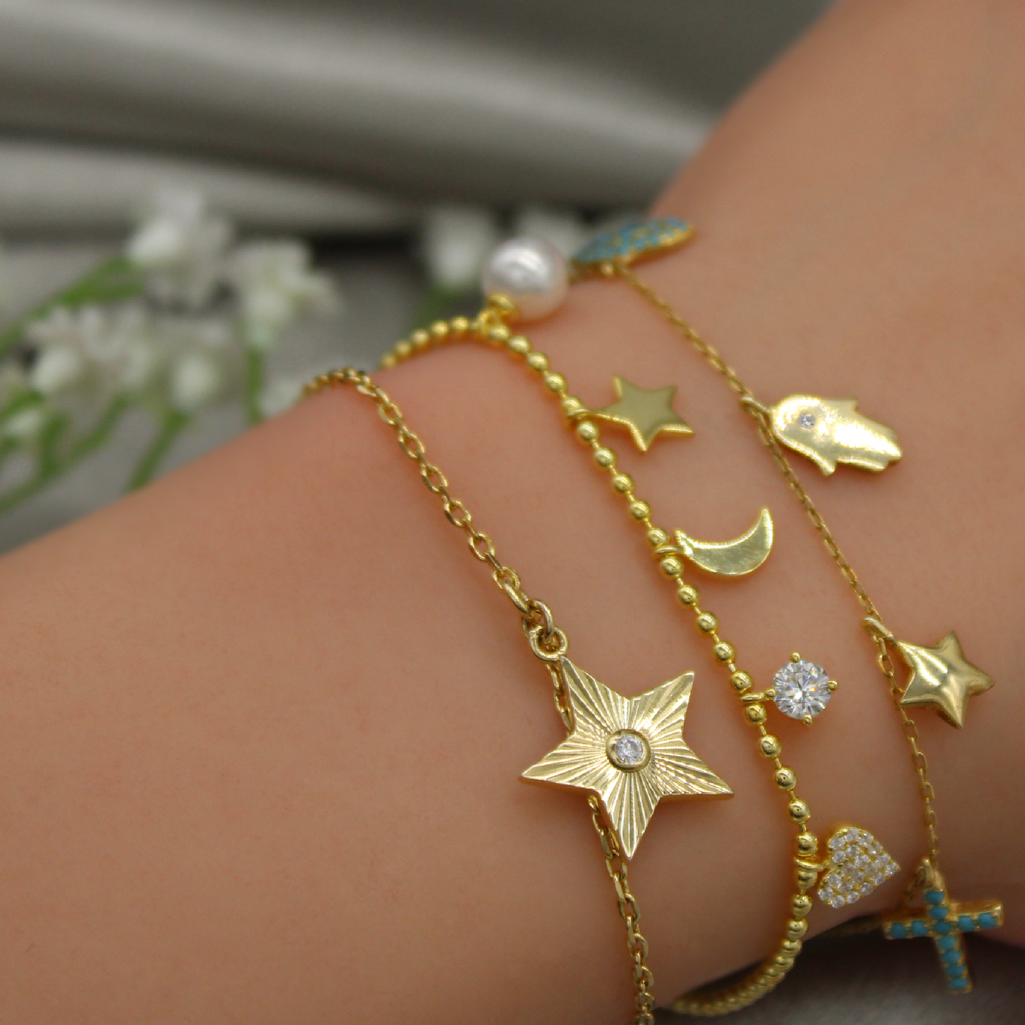 Twilight Heart & Star Bracelet