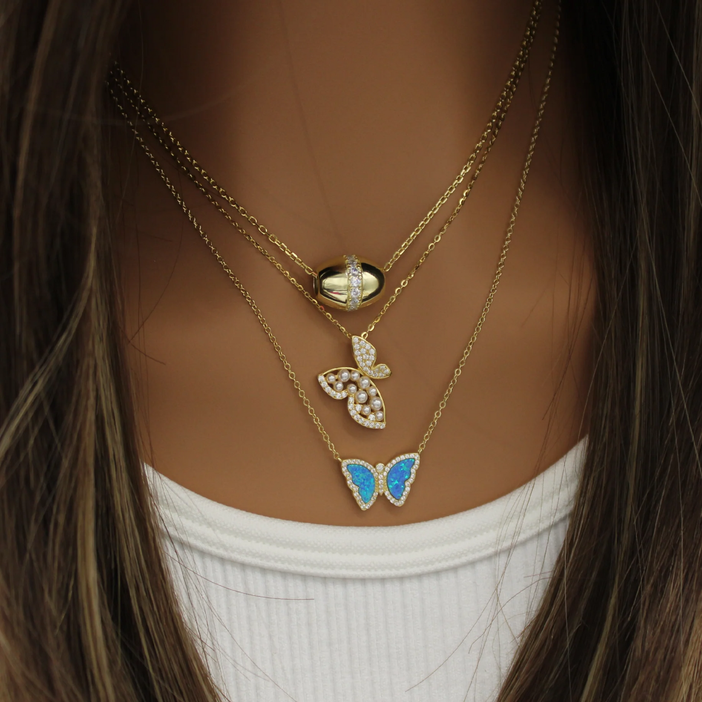 Wings of Pearl Necklace