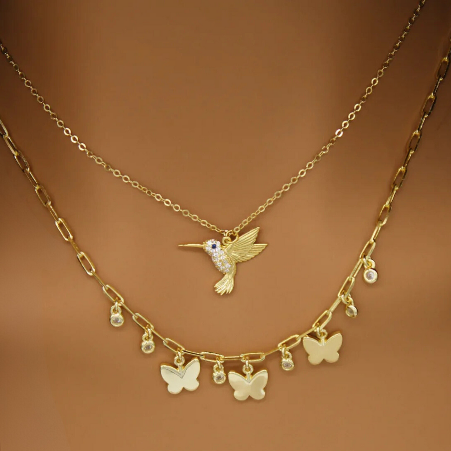 Hummingbird Charm Necklace