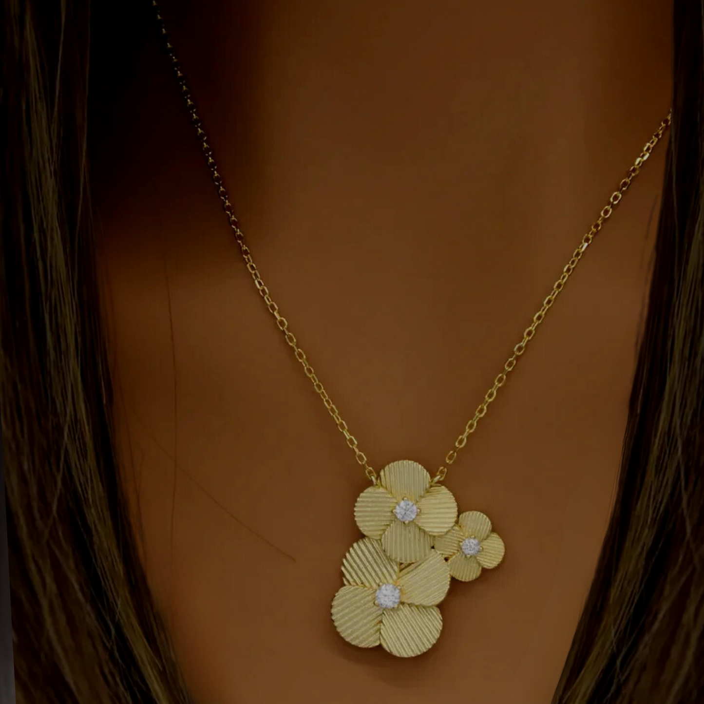 Three Blossoms Necklace