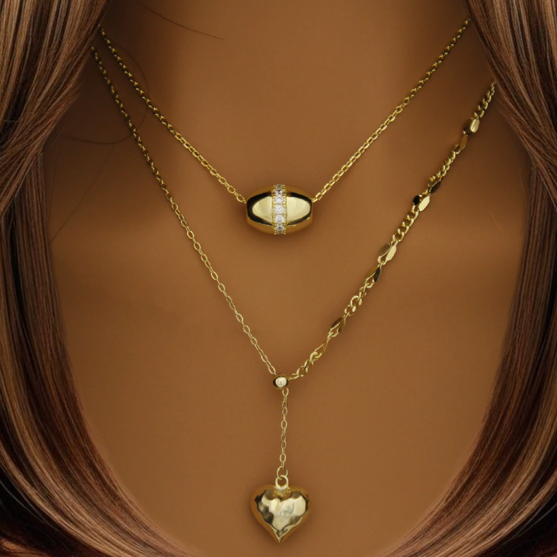 Hammered Heart Necklace