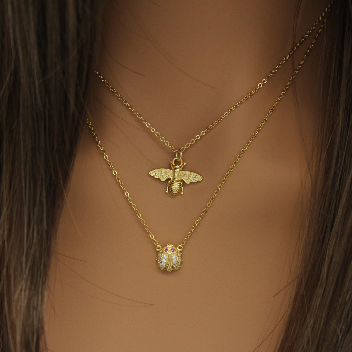 Golden Honeybee Necklace