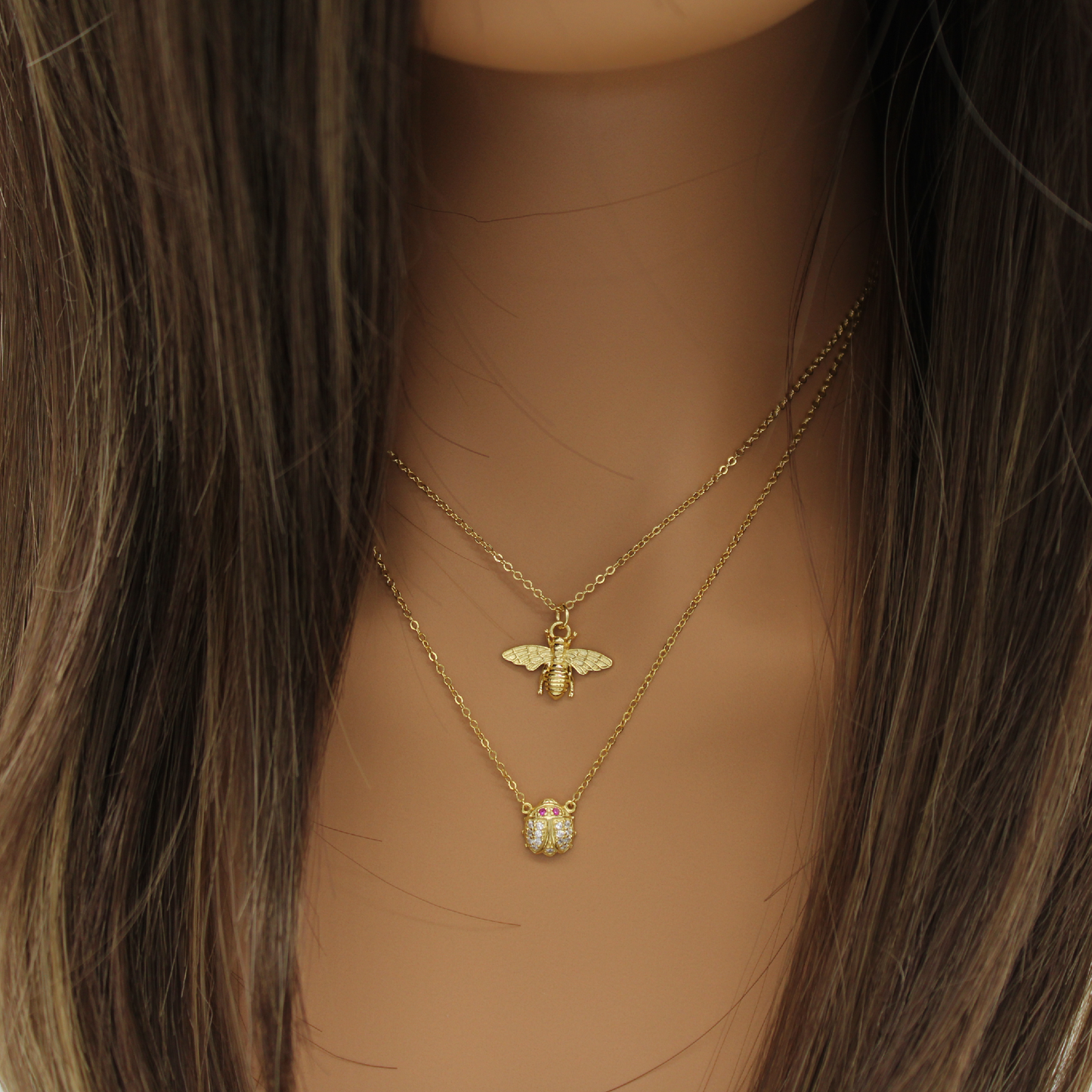 Golden Honeybee Necklace