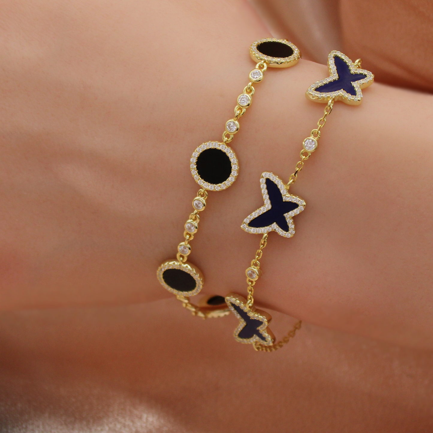 Lapis Butterfly Bracelet