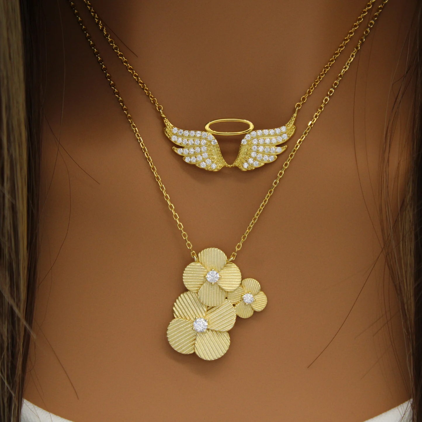 Three Blossoms Necklace