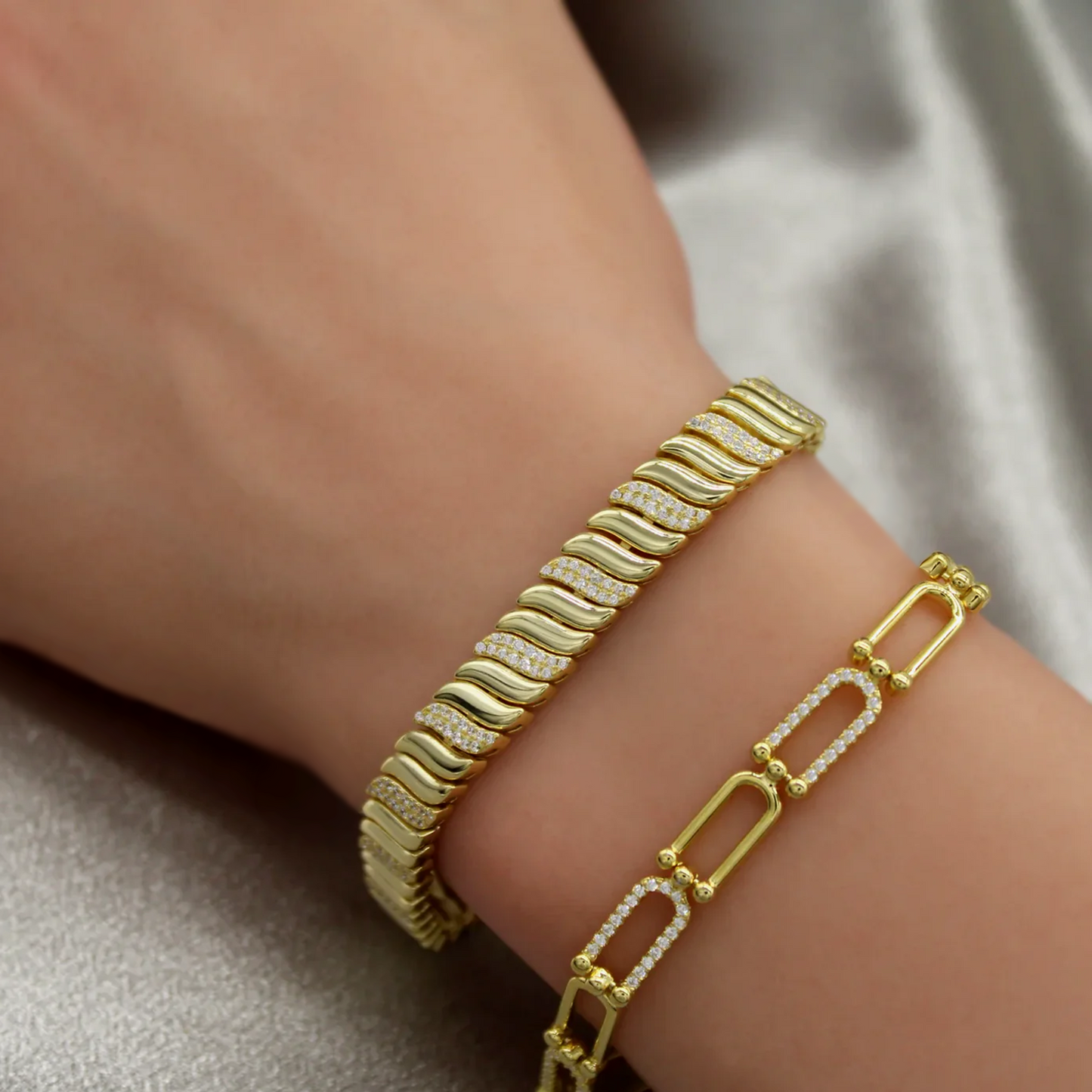 Golden Waves Bracelet