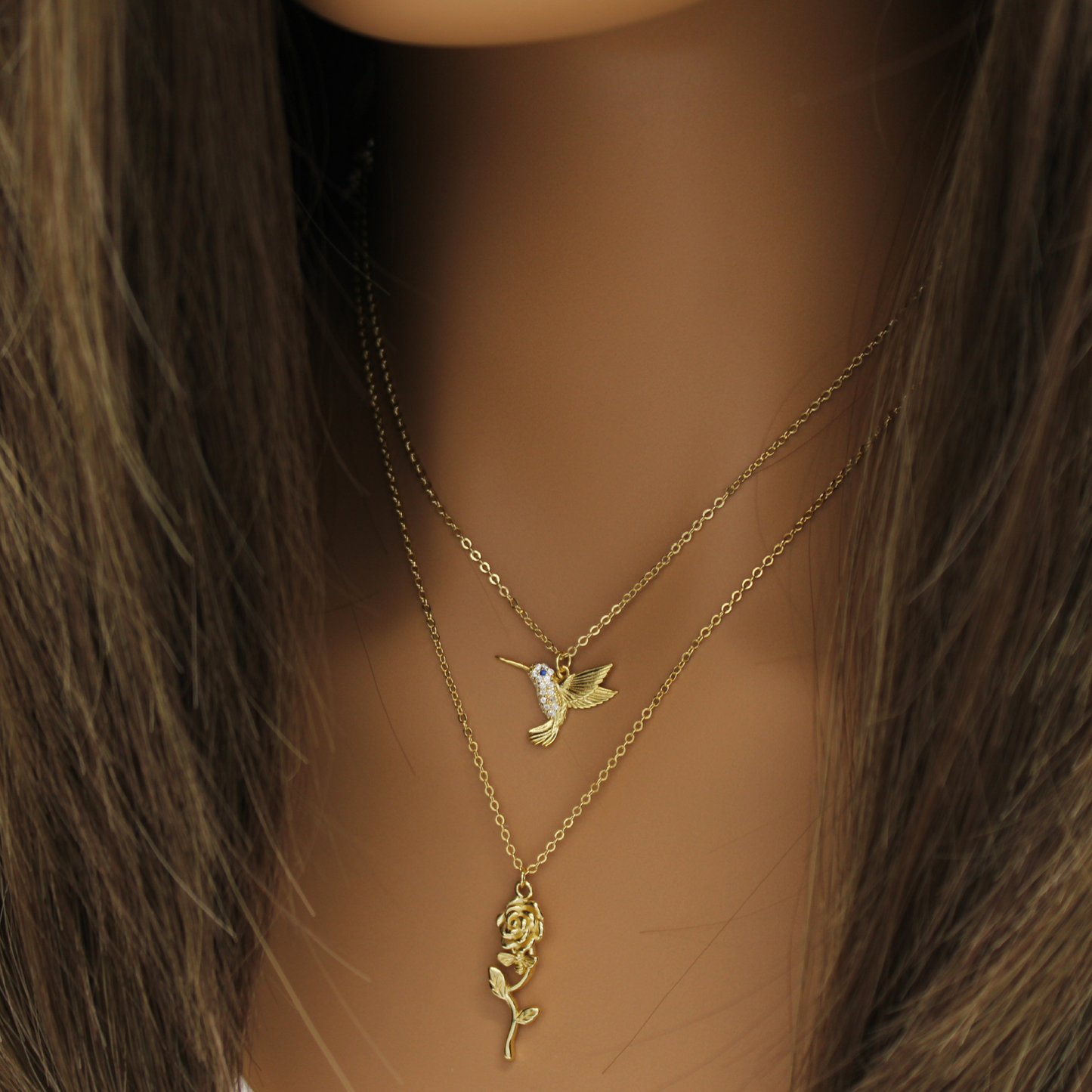 Hummingbird Charm Necklace