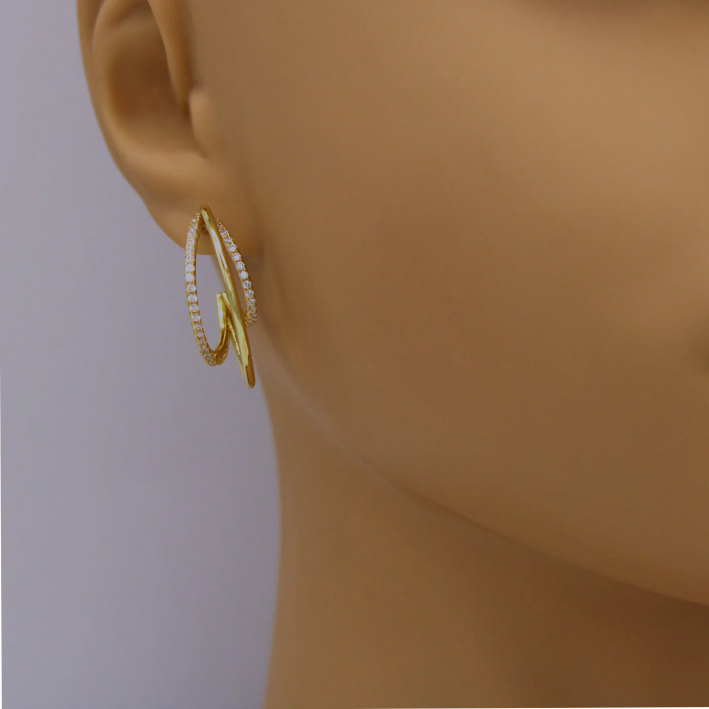 Crescent Hoop Earrings