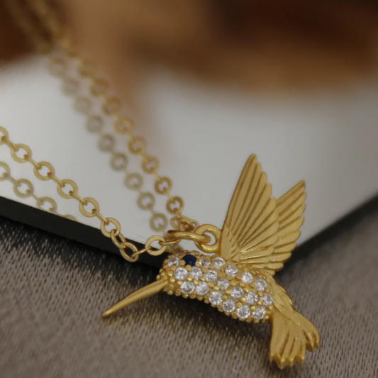 Hummingbird Charm Necklace