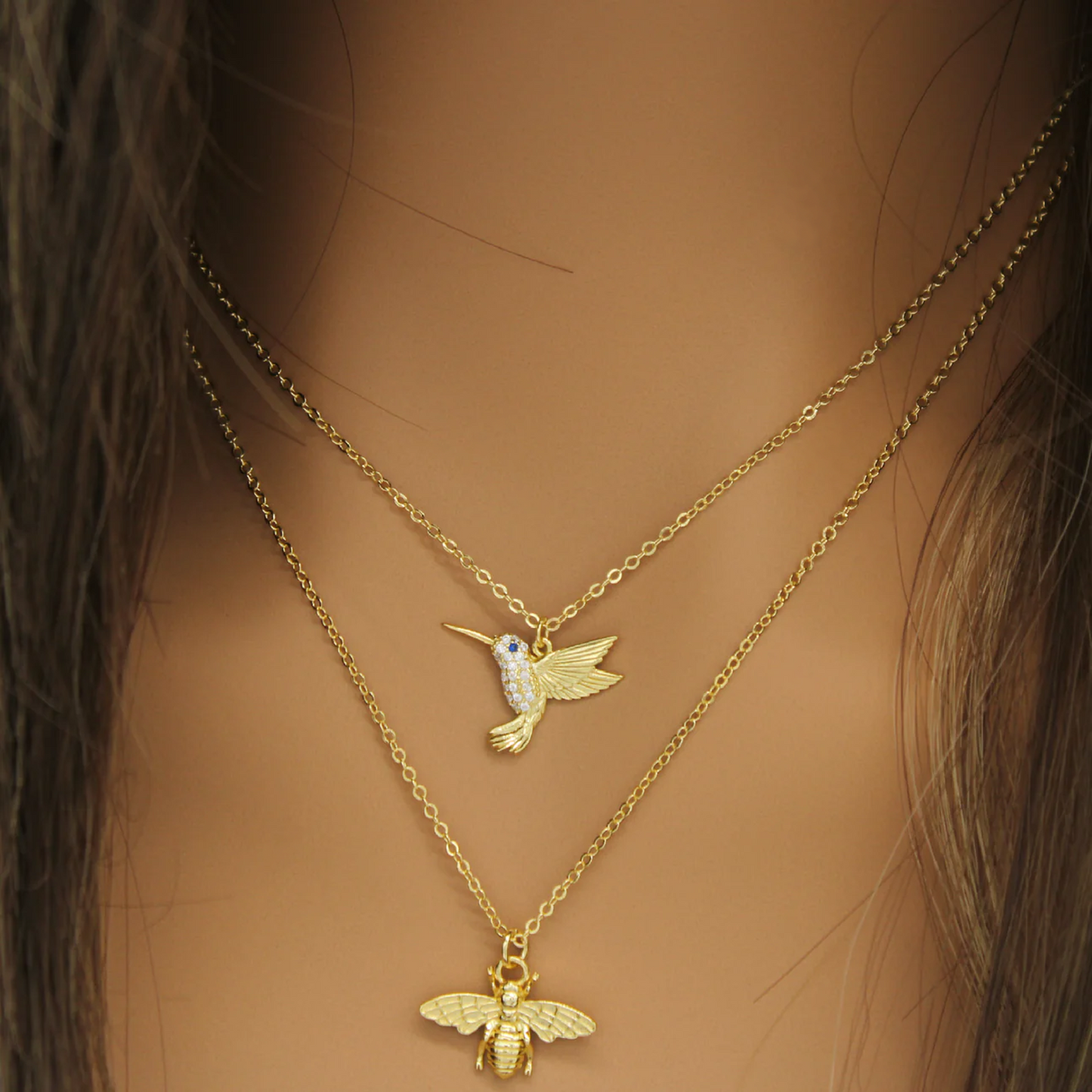 Hummingbird Charm Necklace