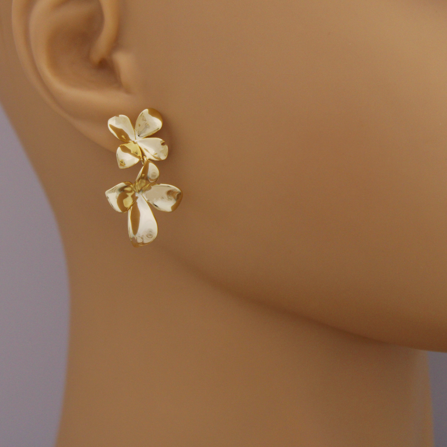 Golden Petal Earrings